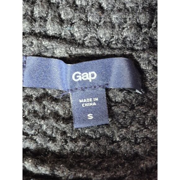 GAP Womens Dark Gray Wool Blend Chunky Knit Turtleneck Sweater Size Medium - Picture 6 of 11